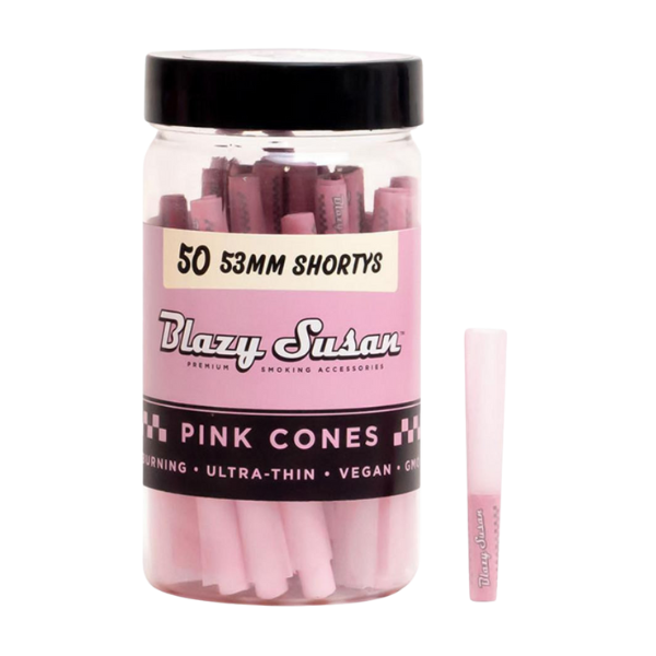 Blazy Susan Pink Cones / 53mm Shortys 50pk